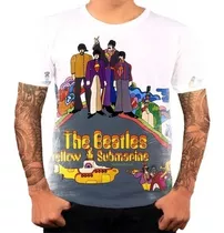 Camiseta Camisa Personalizada The Beatles Yellow Submarine 1
