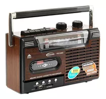 Radio Cassette Retro Yuegan Am/fm Mp3 Sd Usb 220v / Pilas