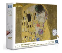 Quebra-cabeça Gustav Klimt O Beijo 1000 Peças Toyster