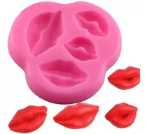 Molde Besos Labios Silicona Fondant Repostería Chocolate