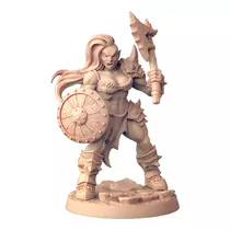 Miniaturas Devastação Orc Guerreira Escala 72mm Rpg D&d