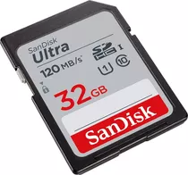 Memoria Sd Sandisk 32gb 120 Mb\s Para Canon Nikon Sony 