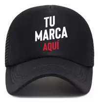 3 Gorras Vinilo Trucker Personzalizadas Logo Imagen Souvenir