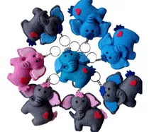 Souvenirs Llaveros Elefantes Pañolenci X 15