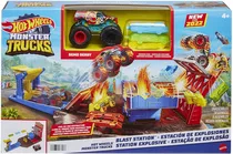 Hot Wheels Monster Truck Estação De Explosão - Mattel Hfb12 Cor Sortido