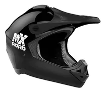 Casco Moto cross Mx Road Negro Halcon Masxmoto