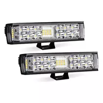 Led Light Bar 2pcs 7 Pulgadas 60w Led Pods Flood Spot B...