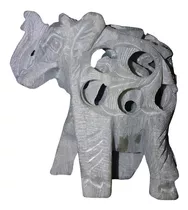 Elefante Indiano Vazado Miniatura 4cm X 4 Cm