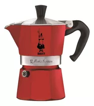 Cafetera Bialetti Moka Express 3 Tazas Manual Roja Italiana