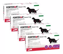 Kit 4 Fortekor Flavour 5mg Cães E Gatos - 28 Comprimidos
