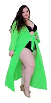 Saída Longa Plus Size Moda Praia Vestido Canga Verão Lançame