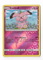 Pokemon Snubull Reverse Foil Sol E Lua Trovões Perdidos Fret