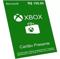 Código Cartão Presente Xbox Gift Card Brasil 100r$ Por 85r$