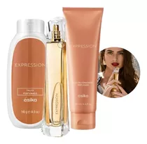 Expressión Perfume Mujer, Talco, Loción Kit Esika Surquillo