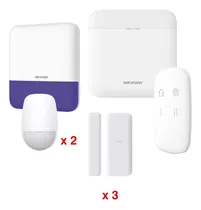 Kit De Alarma Ax Pro / Wifi Hik-connec Sirena Hikvision Color Blanco