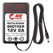 Fonte Dc 12v 2a Pra Rotulador Brother P-touch Pt-e300