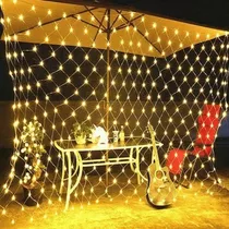 Luces De Navidad Led Red Malla Hada Exterior Super Brillante