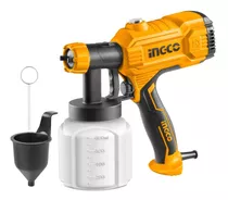 Pistola Eléctrica Para Pintar Succión Ingco Spg3508 De 800ml Color Naranja/negro 450w 220v-240v