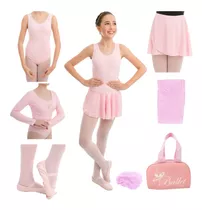Kit Completo Ballet Infantil Balé 7 Peças Com Bolsa Inverno