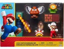 Sets De Muñecos Super Mario Nintendo Lava Castle  2.5''