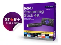 Roku Stick 4k Color Negro Tipo De Control Remoto De Voz