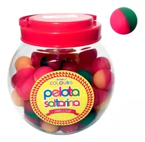 Pelotas Saltarinas Dos Colores Juguete Pelotita Souvenir