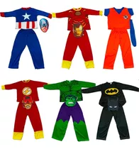 Disfraz Infantil Superheroes Araña, Batman, Hulk,flash Y Mas