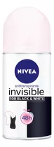Antitranspirante Roll On Nivea Black & White 50 ml
