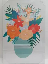 Canvas Lienzo Jarrón Con Flores
