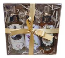 Kit De 3 Perfumes Miniaturas Companhia Da Terra : Aguas De Verao Cavalheiros 30ml E Lavanda Natural 30ml E Capim Cheiroso 30ml