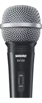 Shure Sv100 Micrófono Dinámico Cardiode Color Negro/plateado