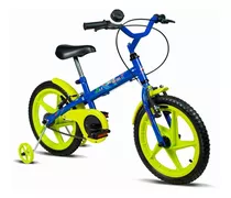 Bicicleta Infantil Aro 16 Meninos 5 A 7 Anos Rodinhas Verden