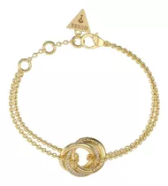 Pulsera Dorada Para Mujer Guess Color Dorado Largo 19 Cm