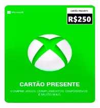 Cartão Presente Xbox Gift Card Microsoft Brasil R$ 250 Reais