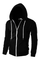 Buzo Camperita Hoodie Slim Fit Con Capucha Entalladas!