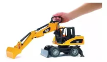 Excavadora Cat Con Ruedas Bruder Escala 1:16 02445