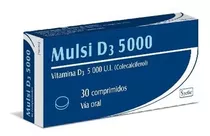 Mulsi® D3 5000 X 30 Comp - Vitamina D3 Sabor Sin Sabor