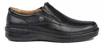 Zapato Mocasín Clásico Ringo 3600 3601 De Cuero Cuero Negro Forrado Diseño Liso 39 Ar Para Adultos - Hombre