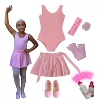 Kit Roupa De Ballet Infantil 6 Itens Uniforme Bailarina  