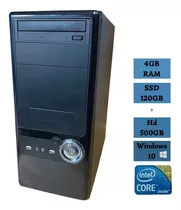 Pc Computador Cpu Intel Core I3 Ssd 120gb +hd 500gb 4gb Ram 