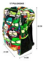 Zombie Infection Mochila Escolar 17 Estampada Negra B17-a