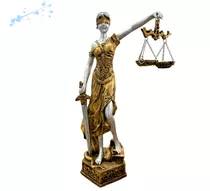 Themis Deusa Da Justiça Direito Lei Resina Estátua 39 Cm