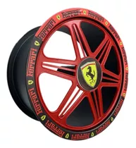 Carretilha 26cm Linha Pipa Rolamentos Personalizada Ferrari 