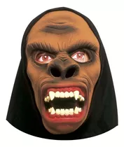 Máscara Macaco Gorila Marrom Festa Terror Halloween Animal
