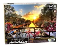 Quebra Cabeça Puzzle Amsterdam Com 500 Peças Cartonadas 863