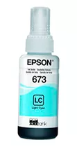 Tinta Epson T673 Cian Claro | L800, L805, L810, L850, L1800