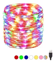 Lámpara De Alambre De Cobre Usb Luces Decorativas Hogar Leds