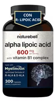 Ácido Alfa Lipoico Alpha Lipoic Acid 600 Mg Antioxidante  