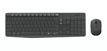 Kit De Teclado E Mouse Sem Fio Logitech Mk235 Preto Abnt2