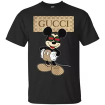 Remeras Gucci Mickey Hombre  Mujer Niño